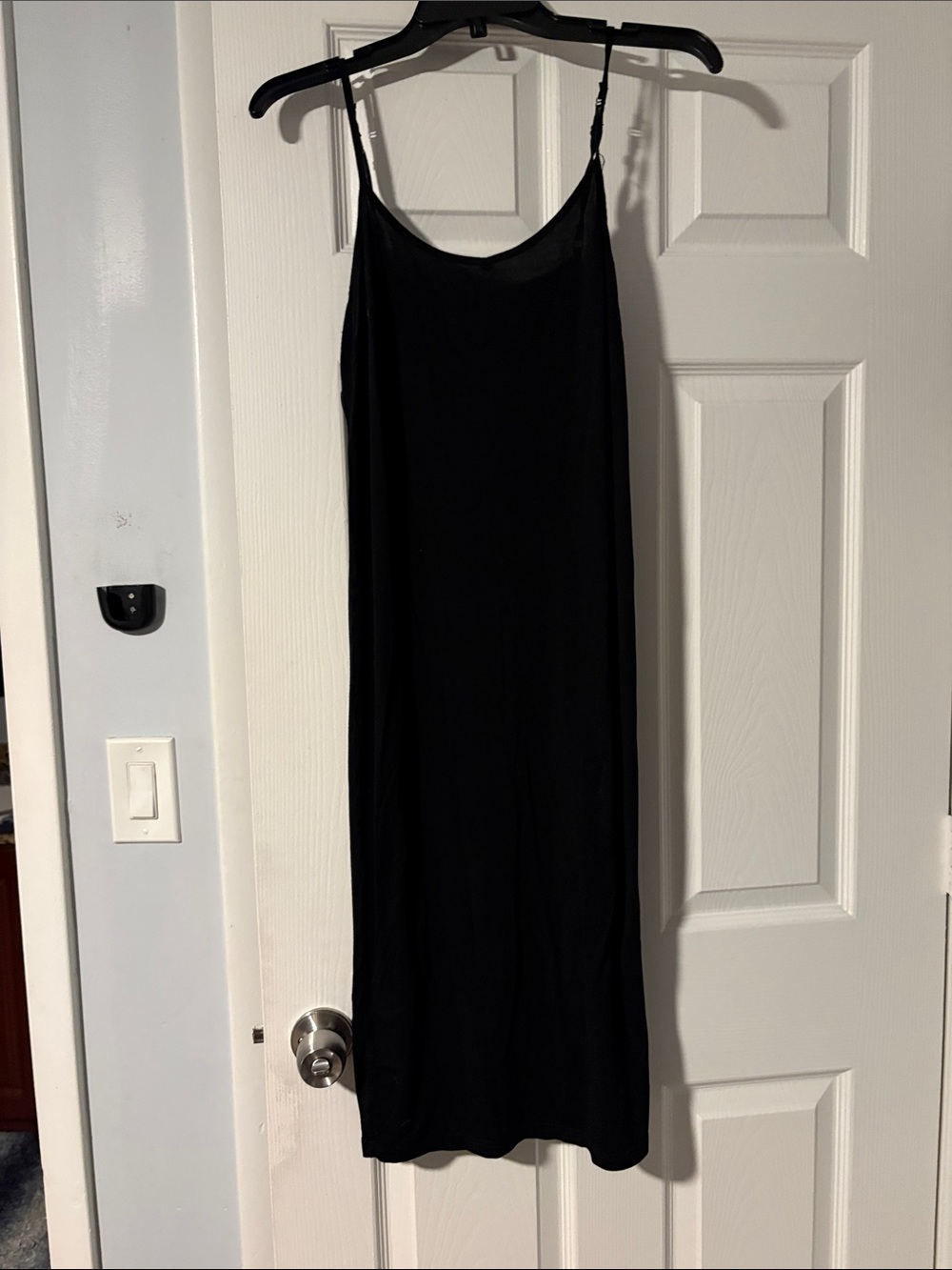 Traffic People Black Slip Dress with Spaghetti Straps - Classic Women's Dress